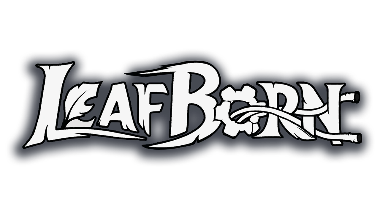 Leafborn transparent wordmark